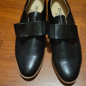 Chelsea Crew vegan black oxford shoes
